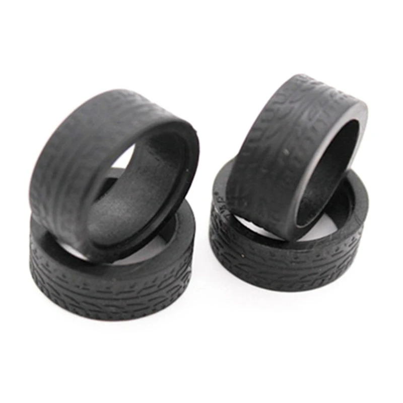 4Pcs Rubber Tyre Tires Wheel For Wltoys K969 K989 P929 Iw04m Awd Iw02 Mini-Z Mini-D Mini-Q 1/28 RC Drift Racing Car