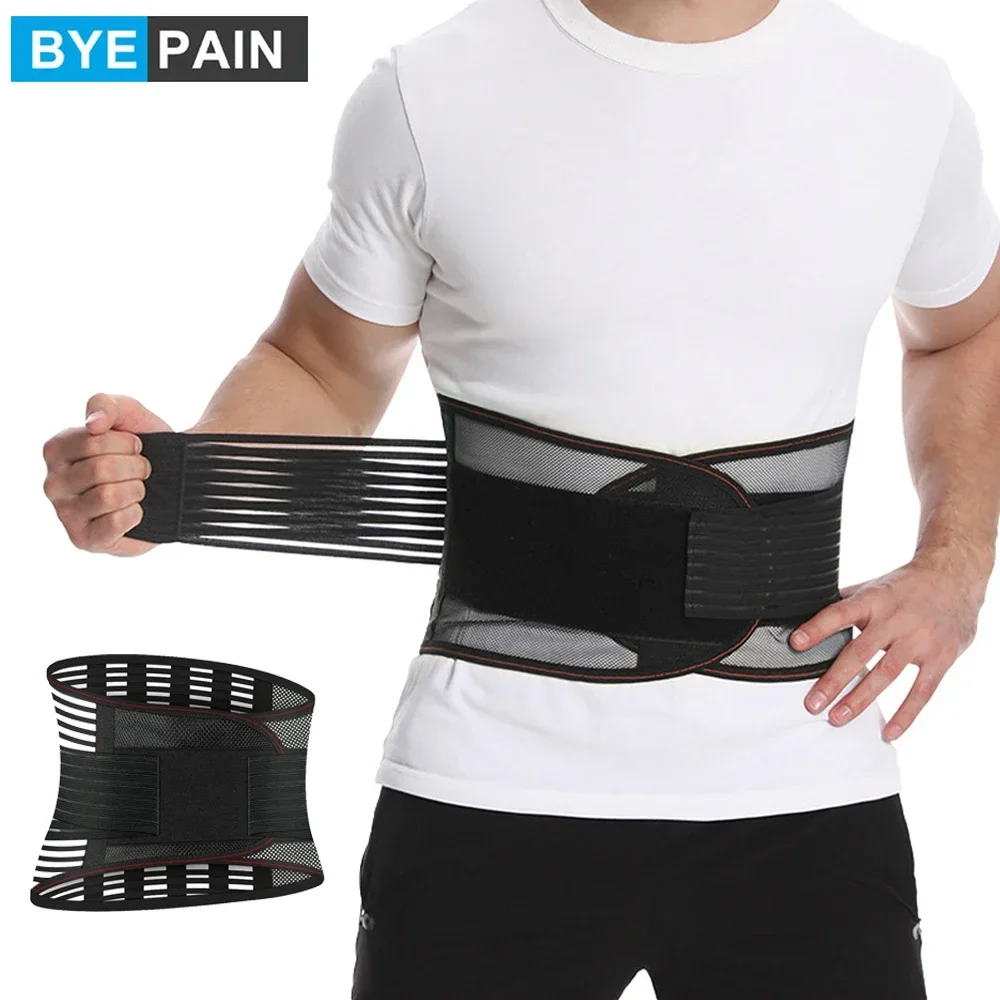 1Pcs Back Braces for Lower Back Pain Relief with 5 Stays, Breathable Back Support Belt for work , Anti-Skid Lumbar Support Belt