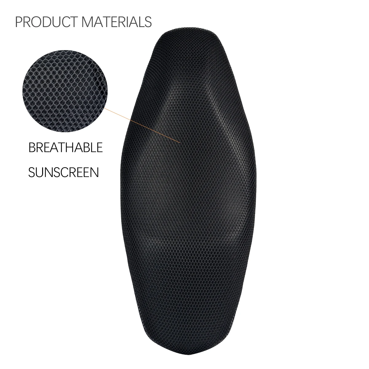 1 قطعة لياماها Nmax155 المضادة للانزلاق ثلاثية الأبعاد شبكة النسيج غطاء مقعد تنفس مقاوم للماء دراجة نارية دراجة نارية وسادة مقعد #4