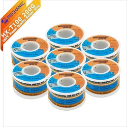 Welding Wires MECHANIC HX-T100 200g series 183℃ Fine Solder Wire High Purity Low Melting Point Solder Wire Welding Tin Wire