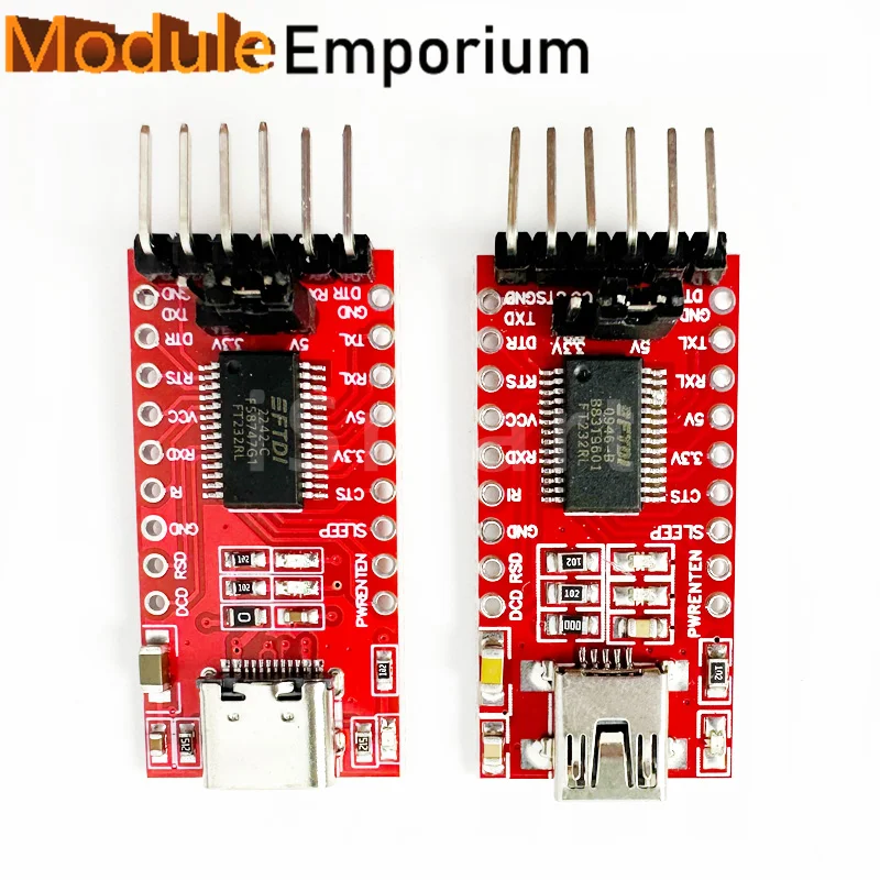 5pcs|Mini / Type C USB High Quality FT232RL FT232 FTDI USB 3.3V 5.5V to TTL Serial Adapter Programmer Module Mini Port