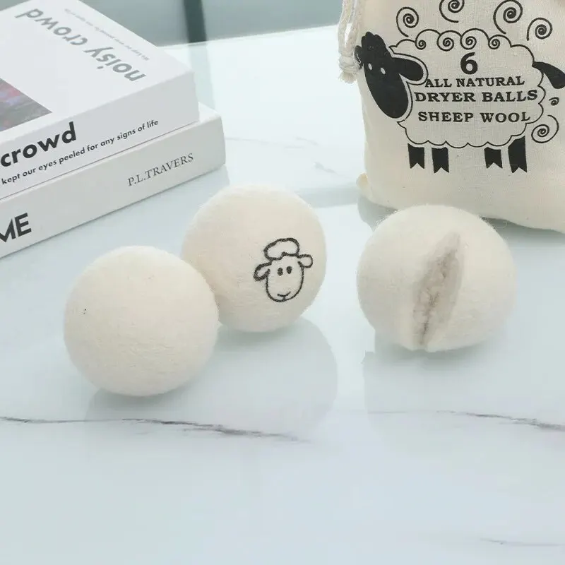 3Pcs Wool Drying Ball Antistatic Special Anti-winding Ball of Wool Household Drying Ball Reusable Washing Machine Parts 6cm