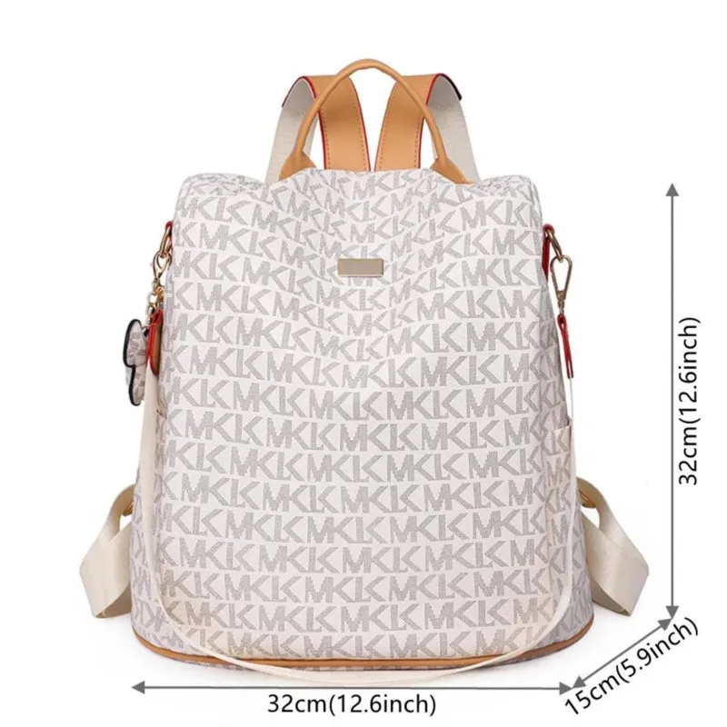 Luxury Women PVC Backpacks for Girls Anti Theft Casual Daypack Mummy Vintage Backpack School Bags for Girls Travel Rucksack