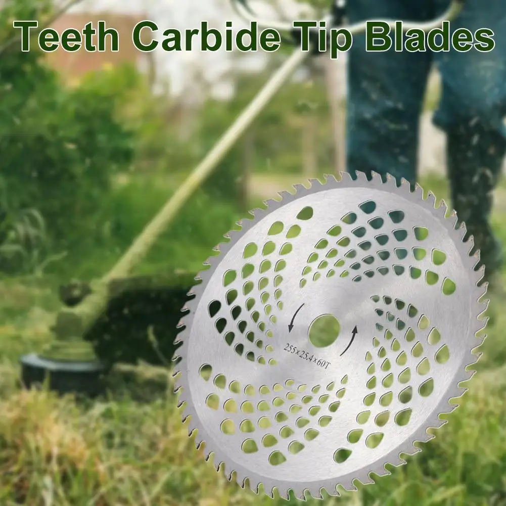 40T/60T Teeth Carbide Tip Blades  Universal Heavy Duty Mowing Blade Carbide Tip Blades For Lawn Garden Weed Mower Parts