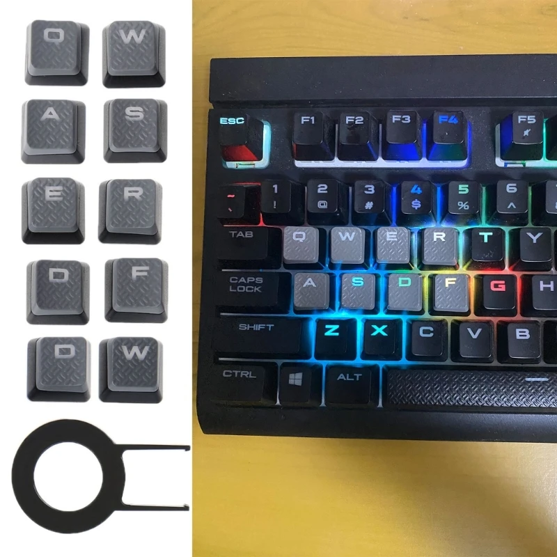 Teclas retroiluminadas antideslizantes, 10 teclas, para interruptores teclado mecánico para jugar K70 RGBK70 K95 K90