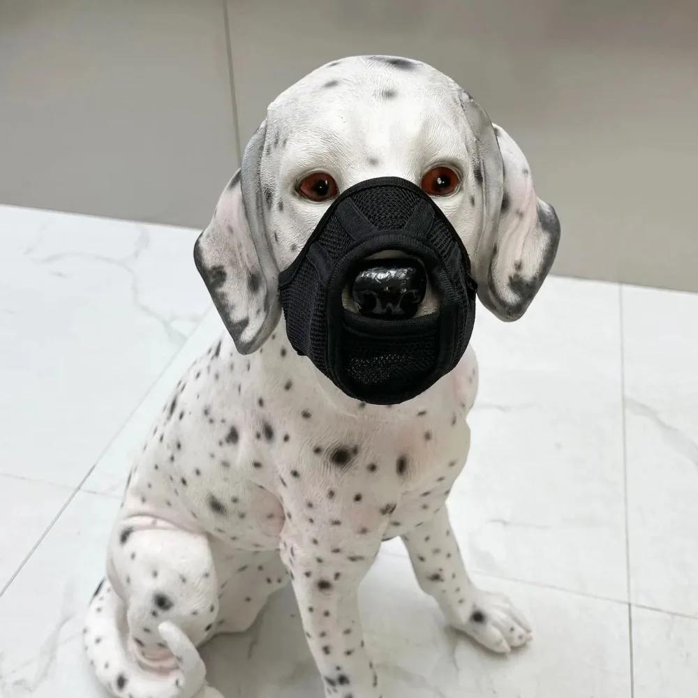 

Breathable Dog Muzzle Mask Anti-Eating Adjustable Dog Mesh Mask Elastic Pet Anti-Barking Mask Accidental Ingestion Prevention