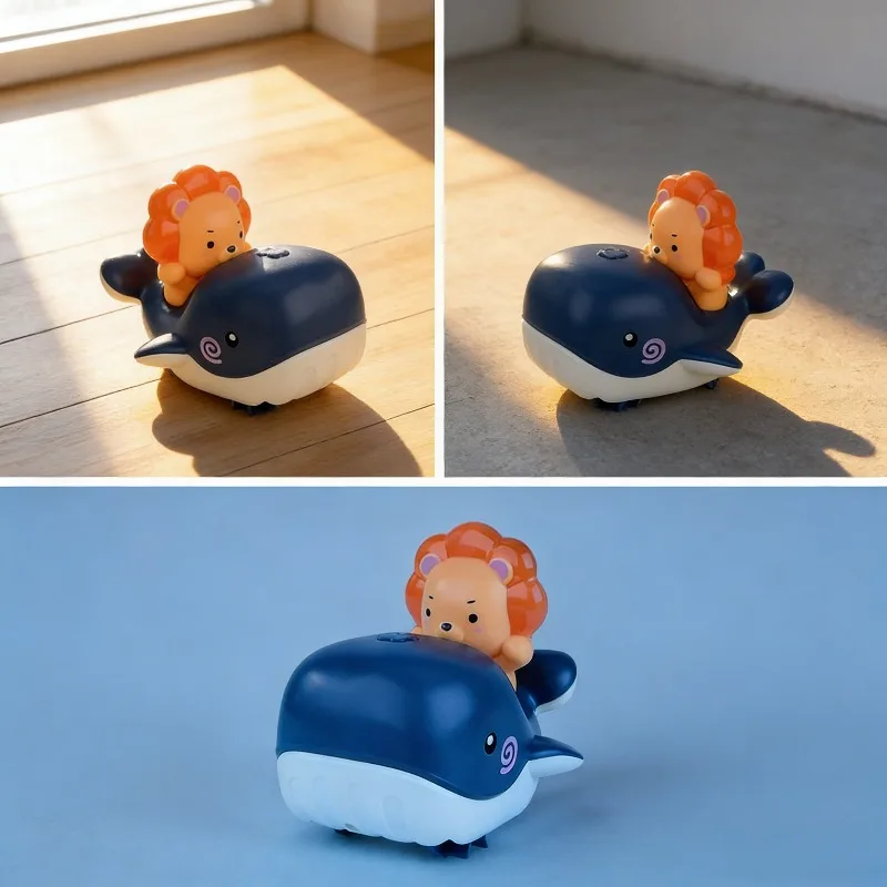 아기용 시계태엽 물 분사 장난감 욕실 목욕 놀이 귀여운 작은 사자 물 분사 장난감 다양한 게임 플레이 그립력 향상