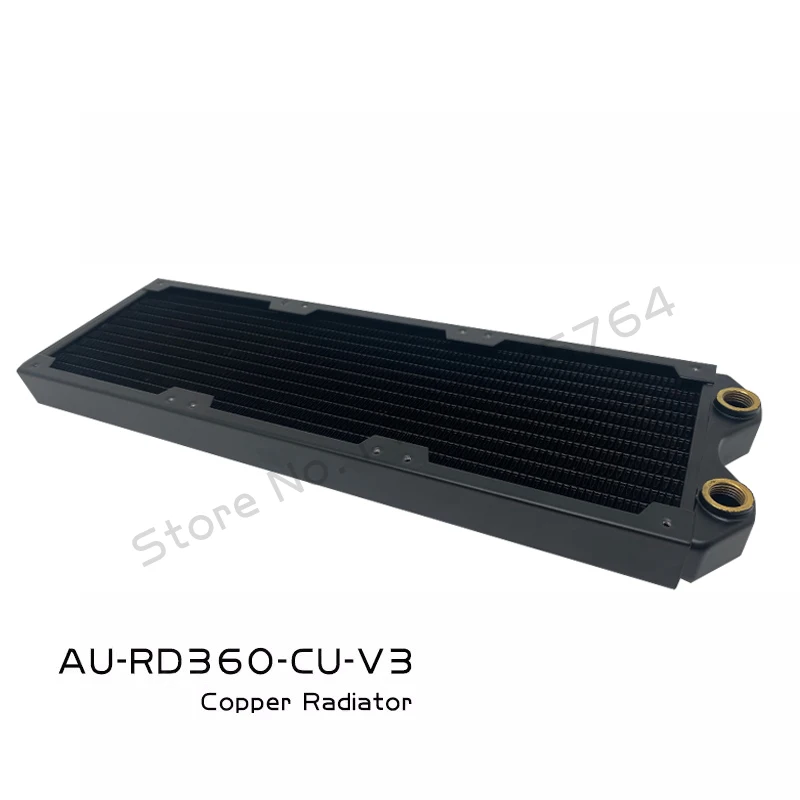 Computer Watercooler Radiator Copper Water Cooling Row, 240 Or 360 30mm Thin Black Support 120mm Case Fan