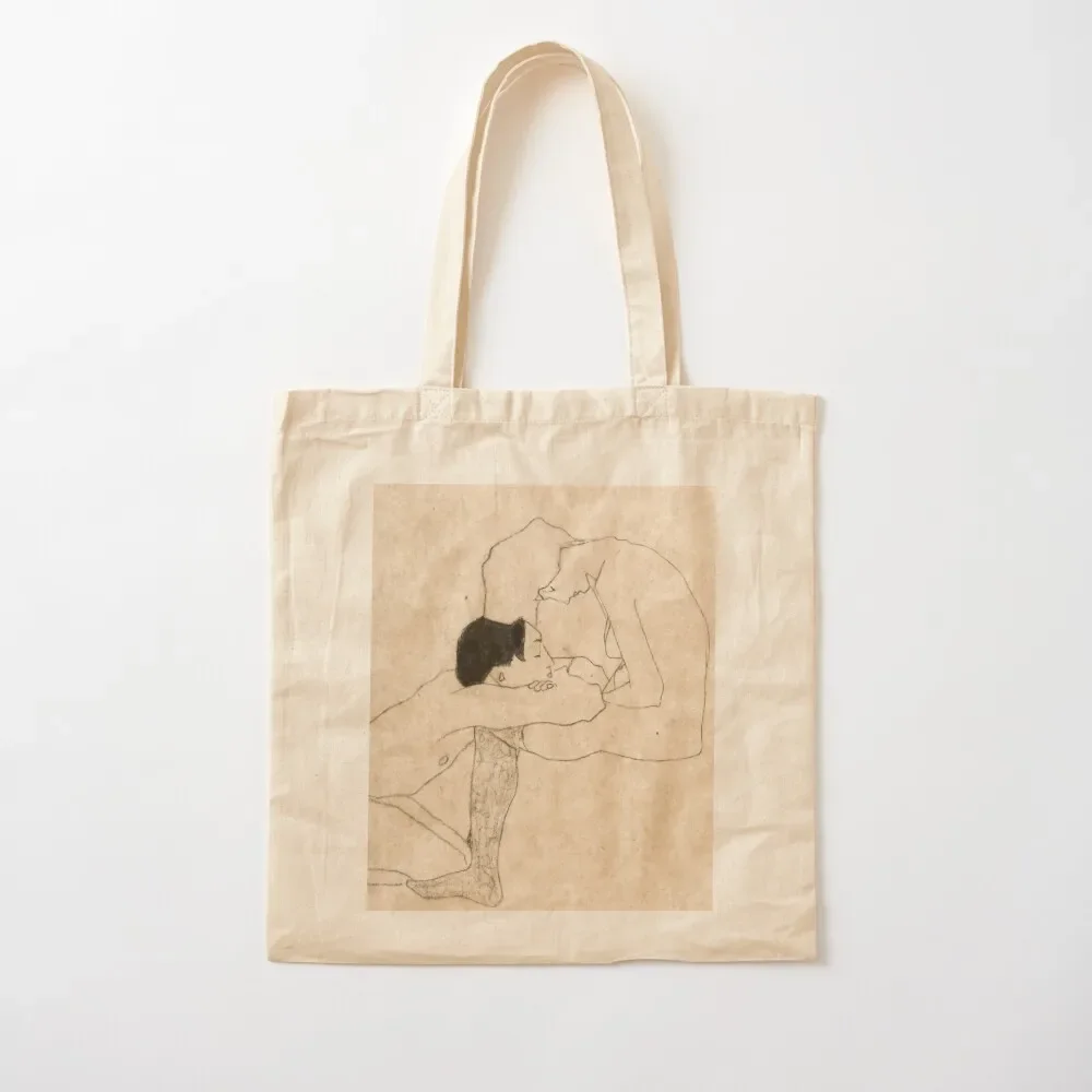 Egon Schiele Lovers Tote Bag tote bag custom free delivery bags Bag