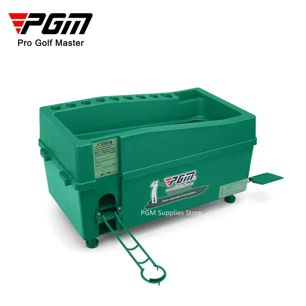 

BestPGM Golf Ball Automatic Server Pitching Machine Robot Box Swing Trainer Club Rack Can Hold 60-100 Balls