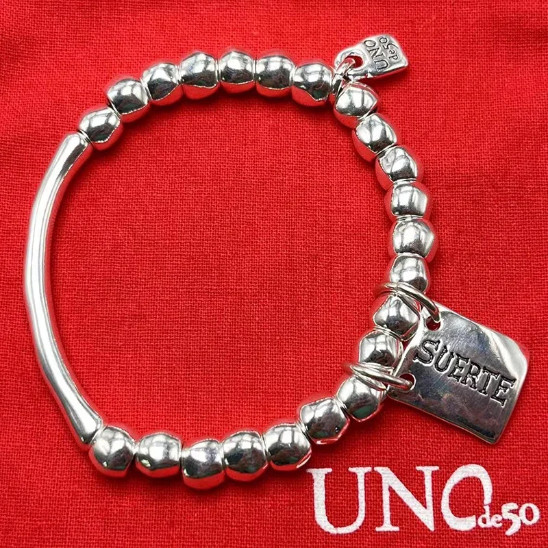 2023 New UNOde50 Hot Selling in Spain, High Quality and Exquisite, Lucky Nameplate Bracelet, Women's Romantic Gift Bag