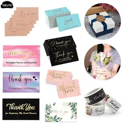 30-500pcs Thank You For Your Order Business Cards Shopping Purchase Thanks Greeting Cards Appreciation Card For Small Business