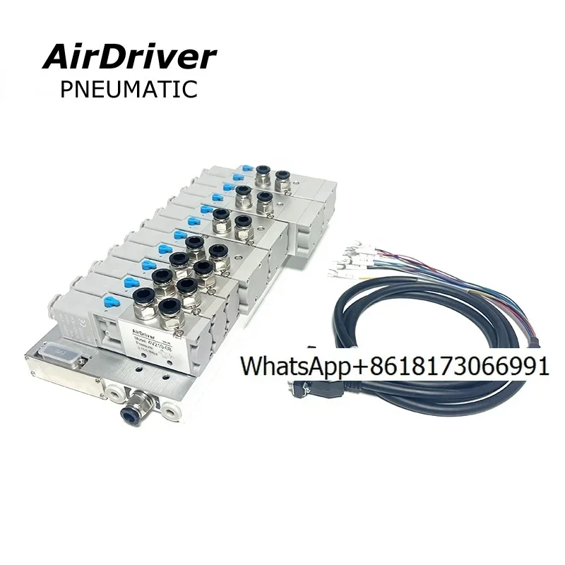 Pneumatic Solenoid Valve Manifold Line to PLC Direct Robot Pneumatic Parts Controller Island