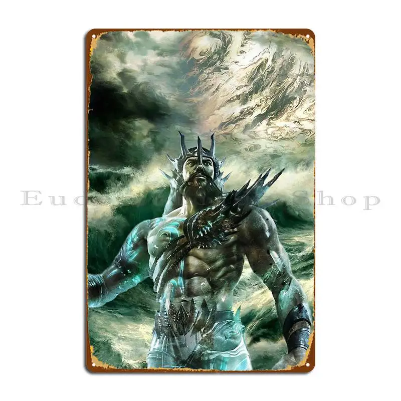 Poseidon Metal Plaque Poster Plates Create Cinema Wall Decor Garage Tin Sign Poster
