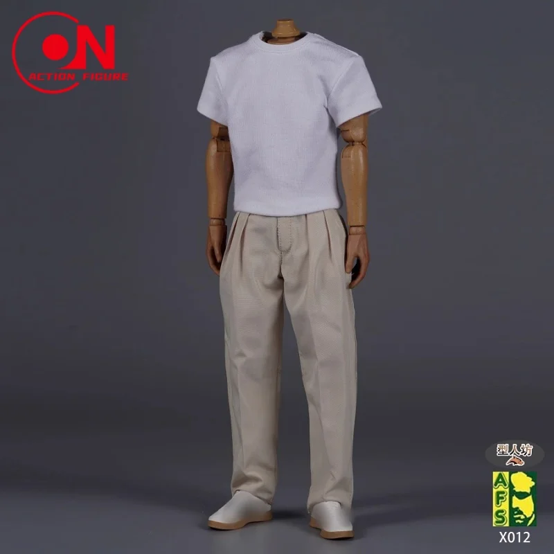 AFS X012 1/6 Scale Male Fashion Retro Loose Casual Pants  Model Fit 12'' Male Soldier Action Figure Body Dolls