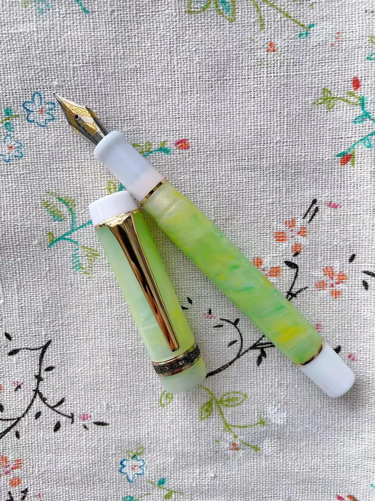 All Color Kaigelu 316 Smooth Acrylic Fountain Pen EF/F Nib Beautiful Marble Amber Pattern Ink Pen Writing Gift Office Business