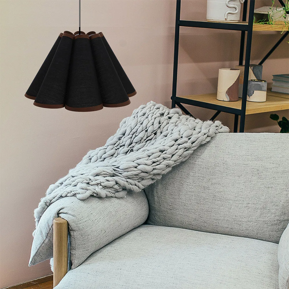 

Абажур с лепестками, тканевый светильник для люстры, сменные абажуры для стола, прикроватная тумбочка, подвесной тканый металлический экран, декоративный