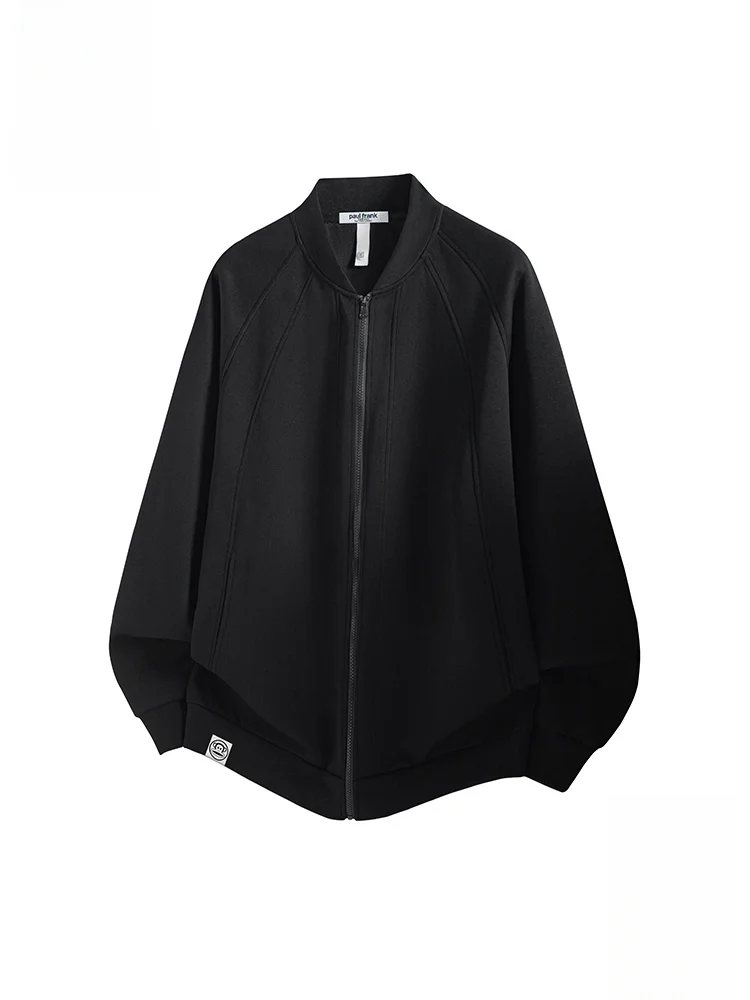 

Мужская повседневная толстовка Paul Frank: осенняя спортивная одежда с длинным рукавом из полиэстера, не мнется, на молнии, комфортная посадка