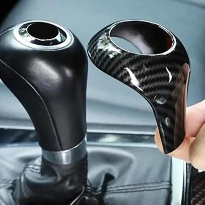

Carbon Fiber Gear Shifts Knob Cover Luxurious Car Gear Knob Head Trim Gear Shifts Knob Protector for GLK Use