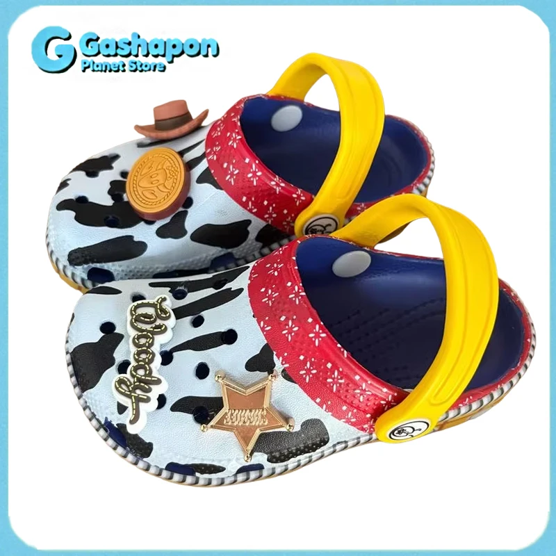 

Disney Toy Story Woody Jessie Buzz Lightyear kids summer sandals EVA slippers for boys and girls beach home shoes