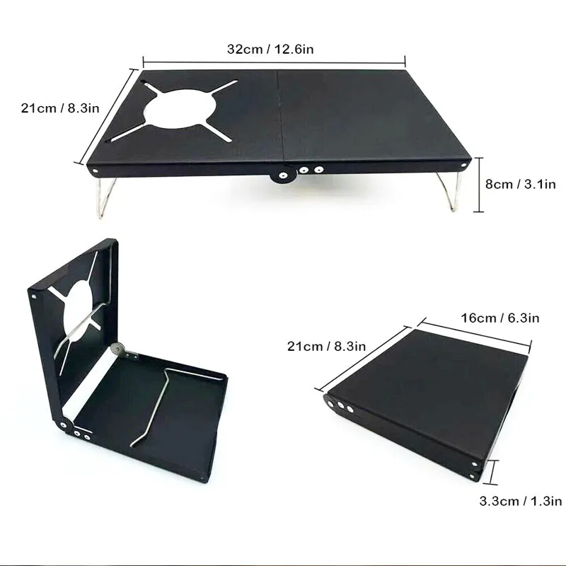 طاولة تخييم محمولة قابلة للطي في الهواء الطلق، طاولة ألومنيوم مقاومة للصدأ، عزل حراري، موقد غاز عنكبوت Soto 310، 330، Cb-JCB، P7W1 #3