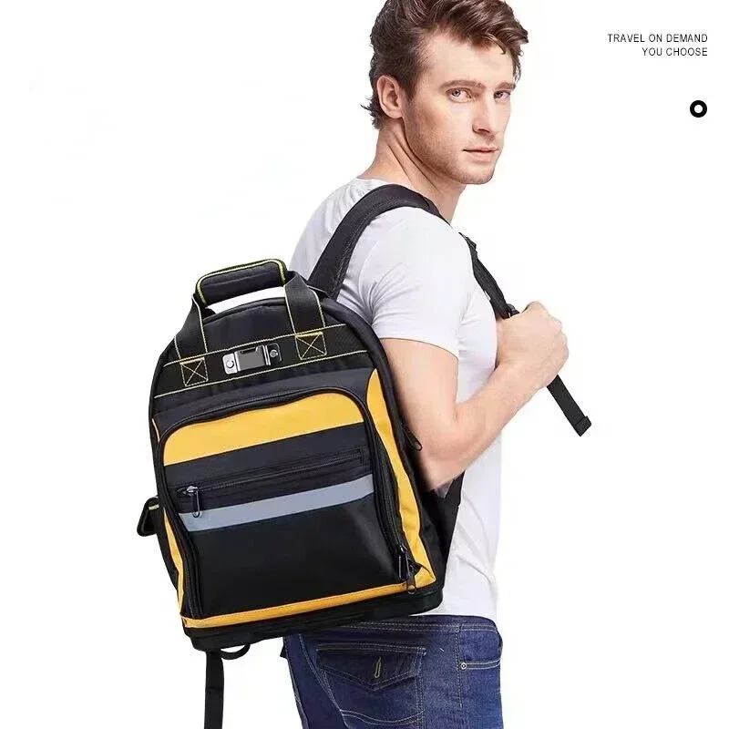 Durable Bag Holder Men\'s ???? Shoulder Tool Electricians Canvas Portable Backpack Repair Multifunctional Suitcase Maintenance