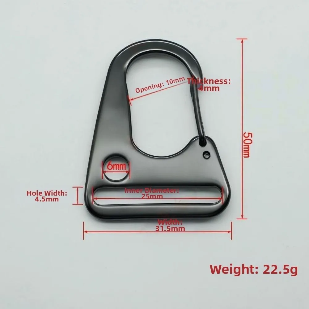 New Stainless Steel Eagle Mouth Replacement Black/Silver 20/25/35mm Hook Clips Strap Buckle Outdoor Tool