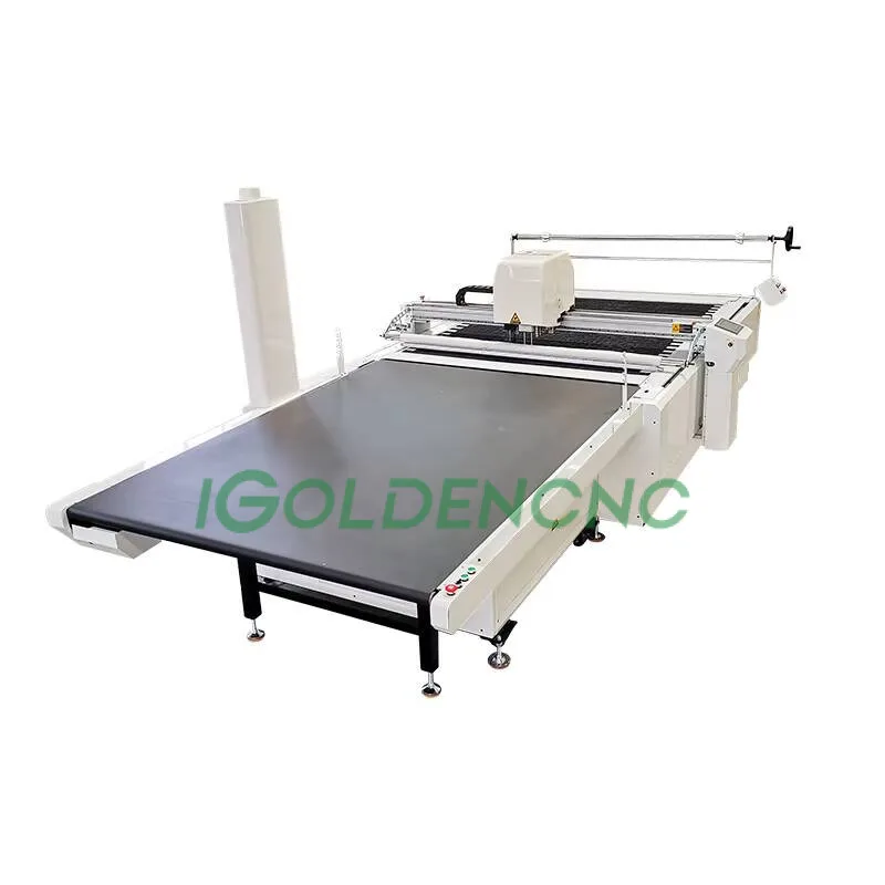 Máquina de corte de pano têxtil jeans, tecido de malha, máquinas de corte de pano automático, máquina de corte multicamadas