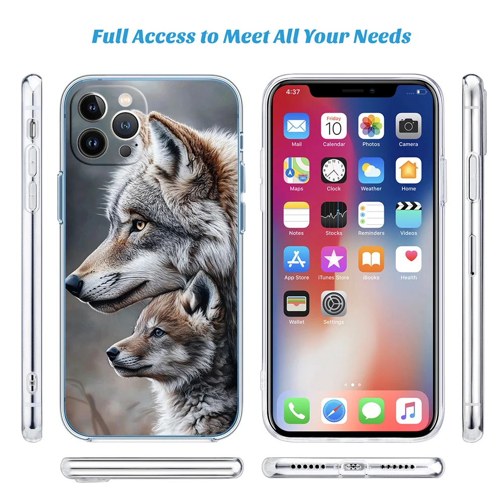VY7 Animal Wolf Phone Case for Motorola Moto G10 G20 G30 G31 G32 G34 G35 G41 G42 G50 G51 G52 G55 G60 G60S G62 G71 G72 G75 view 6