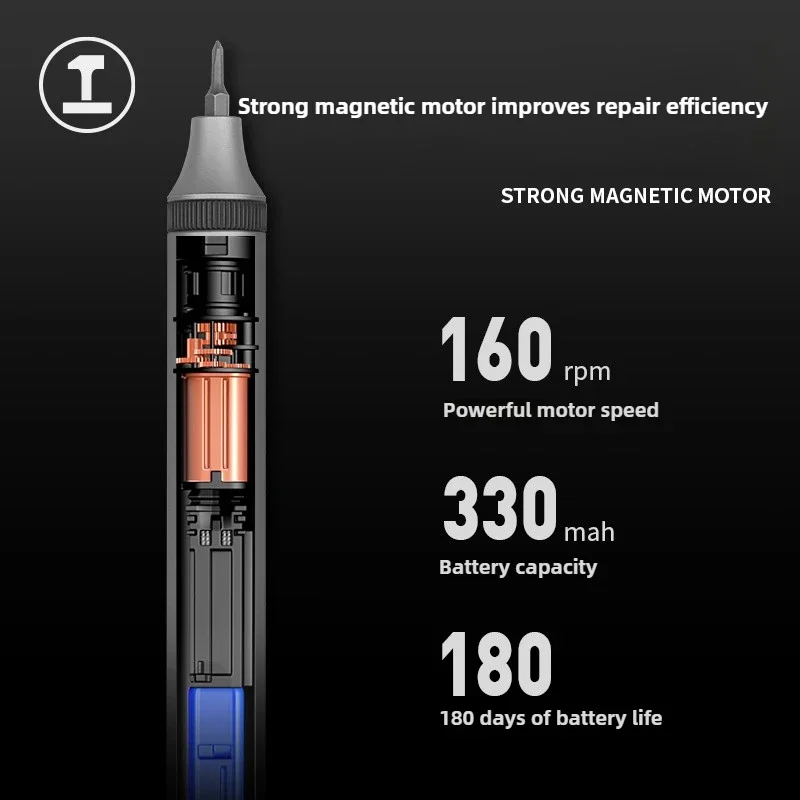 Lulin electric screwdriver rechargeable household small precision electric batch hand-integrated mini electric screwdriver set