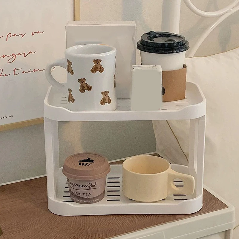 Double-layer Water Cup Rack Two-tier Storage Rack Neatly Arranged For Family