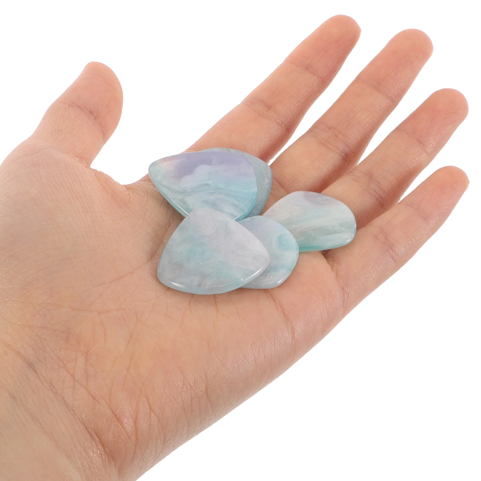 

5 Pcs Resin Guitar Pick Bass Plectrums Band Picks Ballad Acoustic Electric Thumb Finger for
