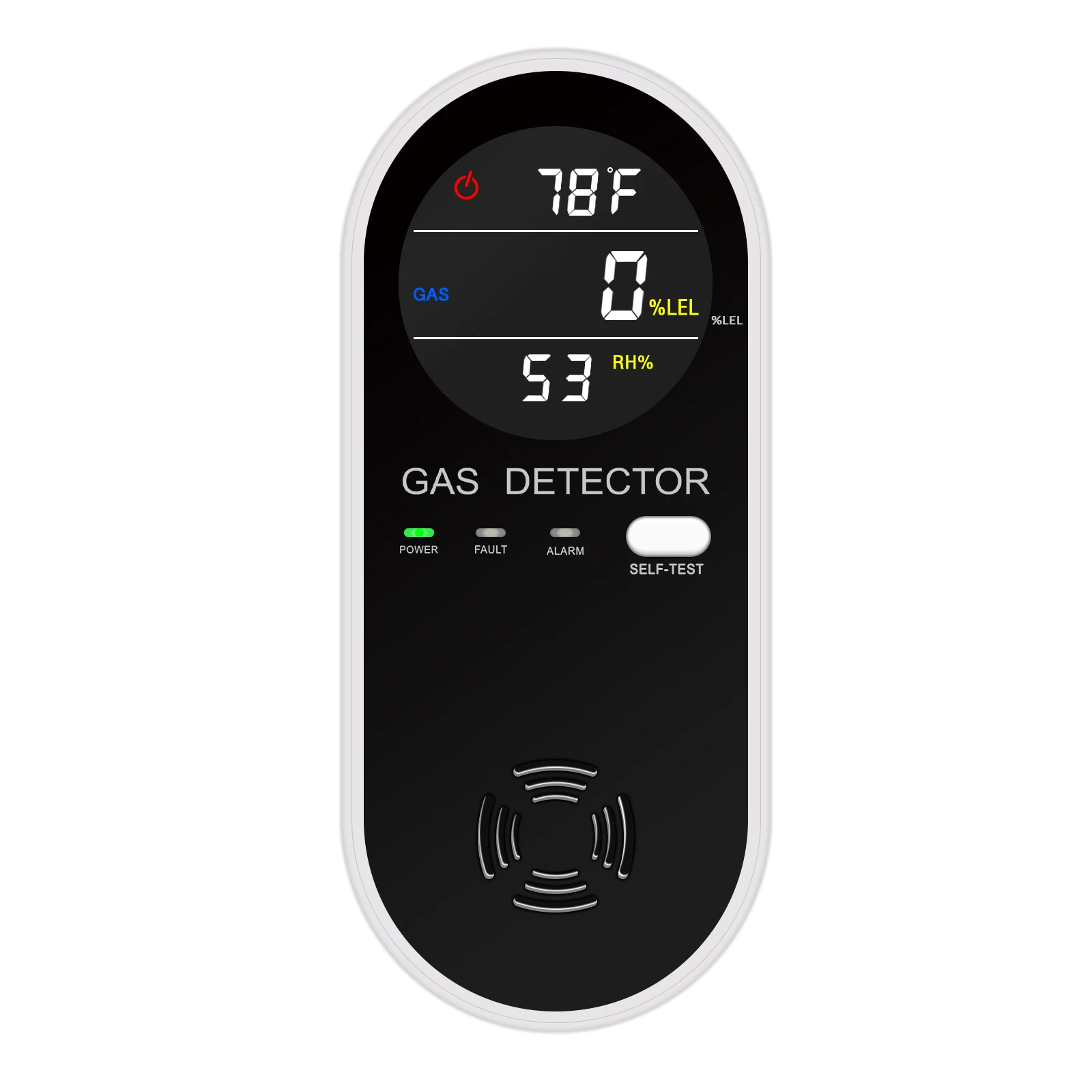 3-in-1 Plug-in Gas Detector Gas Monitor with Temperature Humidity Gas Monitor Alarm