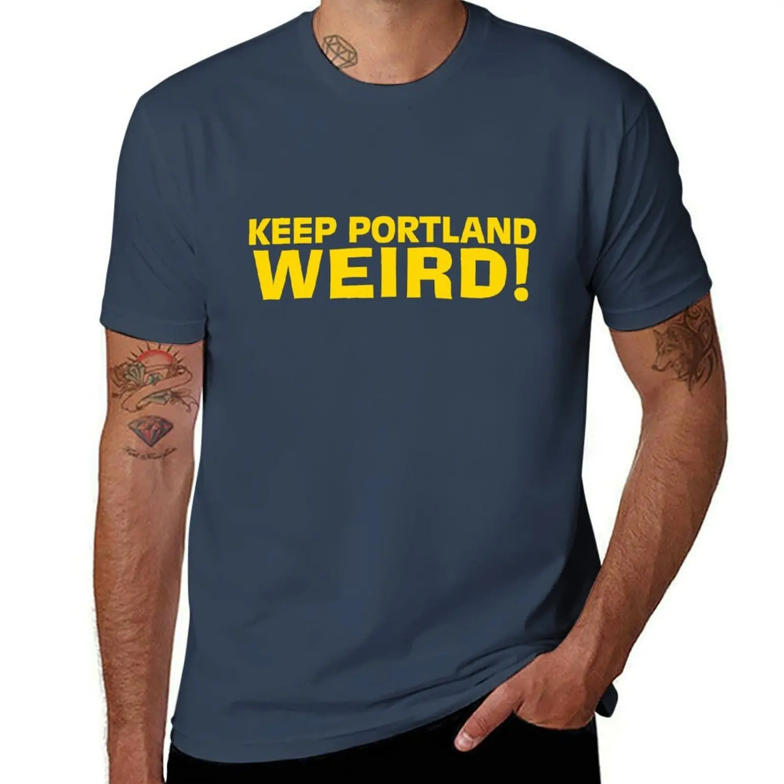 

Keep Portland Weird! T-Shirt Soft Cotton Print T-Shirt