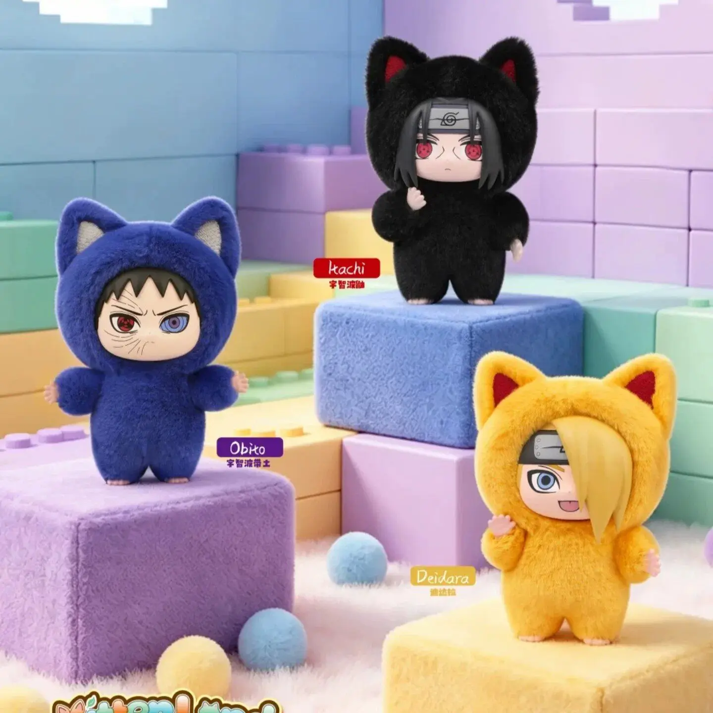 In Stock Official EAKI Naruto Cat Paradise Vol.3 Blind Box Soft Plush Figure Cute Anime Collectible Desktop Ornament Toy Gift - view 5