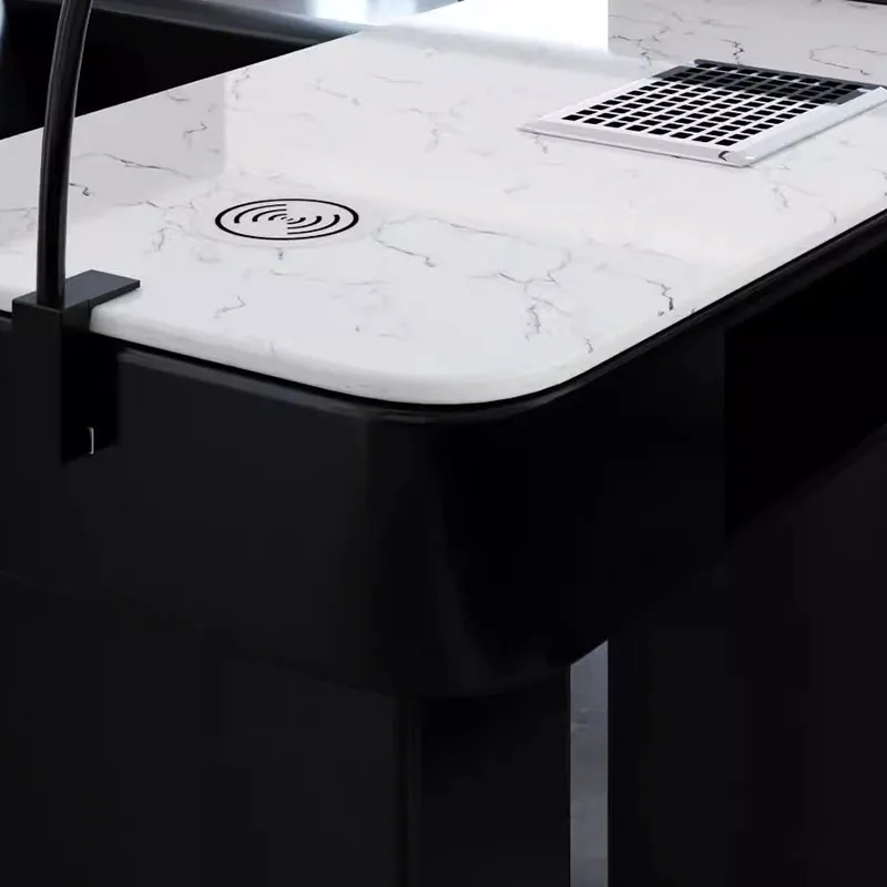 Mesa para manicura nórdica elegante, estética Premium, minimalista, mesa para manicura de belleza, mesa clásica de moda, muebles de salón Manucure