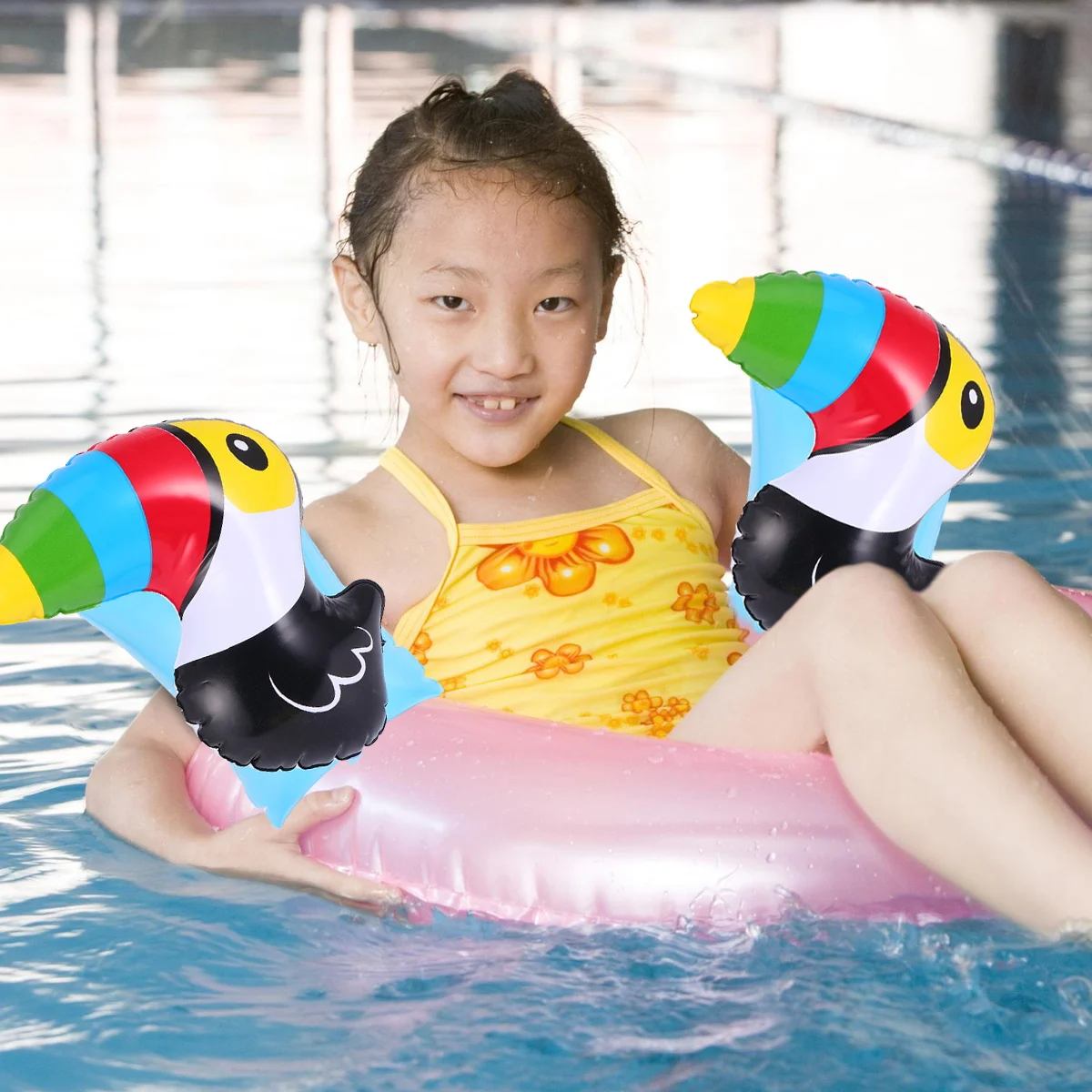 

Buoyant Sleeves Inflatable Swimming Arm Bands Rings for Kids Lightweight Compact Float Water Toy Tools Swim Accessories