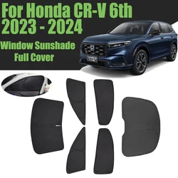 Custom Car Window Sunshade For Honda CR-V 6th 2023 - 2024 CRV Full Cover Privacy Blind Curtain Front Windshield