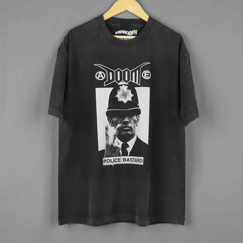 Hardcore Punk Band T-Shirt Bastared Crust Anti Cimex Mob47 Discharge Men's Clothing Short Sleeves Summer Print Cotton Tee Shirt