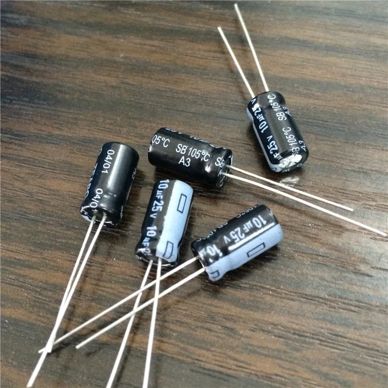 10pcs/100pcs 10uF 25V TEAPO SB Series 6.3x11mm Low leakage current 25V10uF Aluminum Electrolytic Capacitor