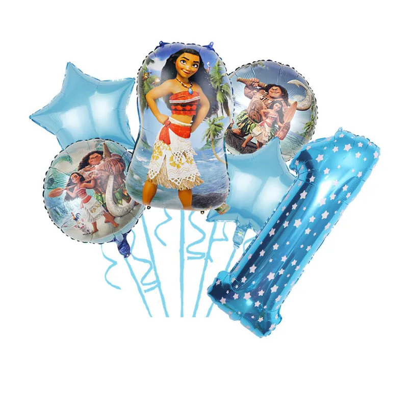 Disney Moana Balloons Set Kids Girls Birthday Party Decorations Baby Shower Maui Inflatable Helium Globos Supplies