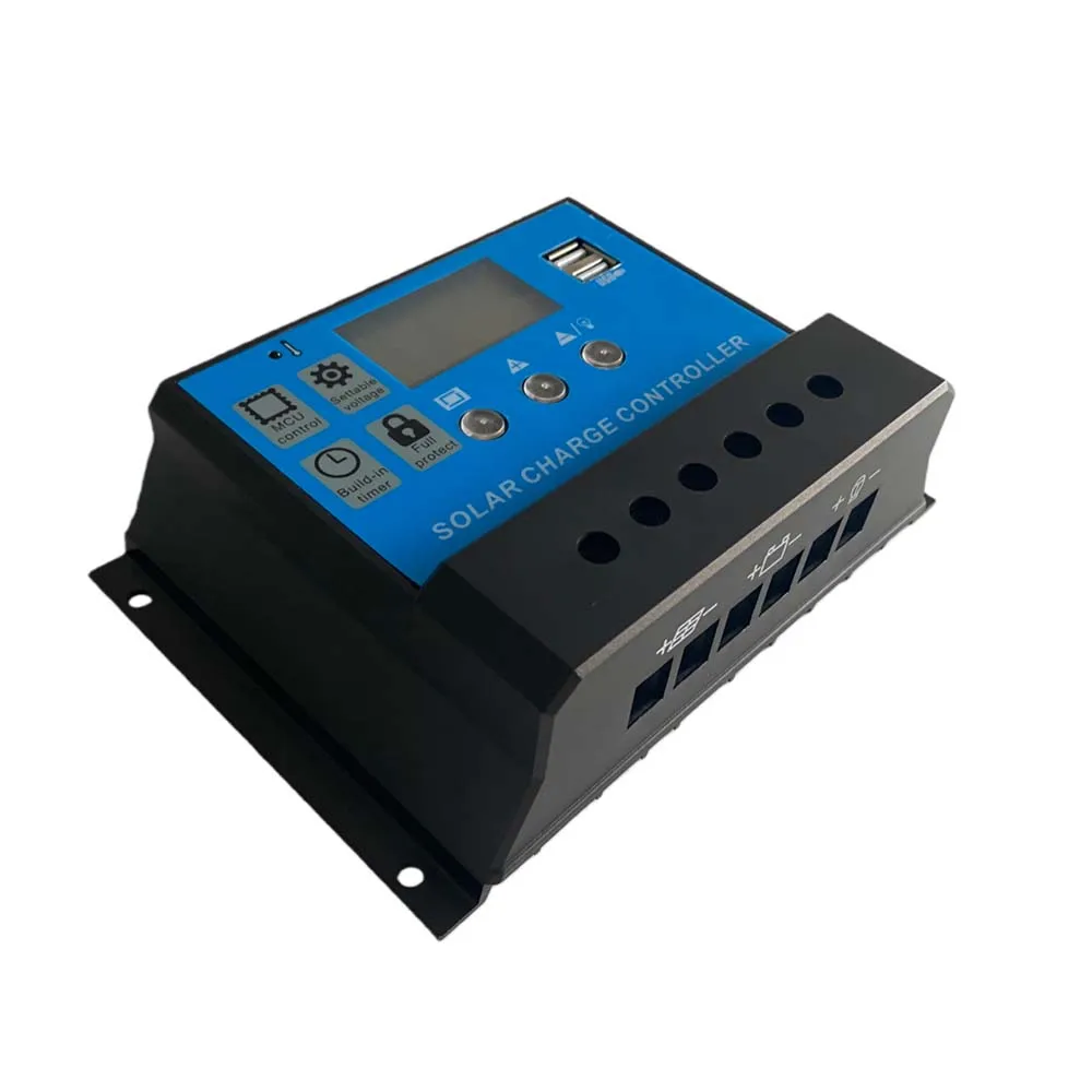 50Amp 12V 24V PWM Solar Charge Controller Fit 3S 6S Lithium ion 4S 8S Lifepo4 Lead Acid Battery Charging Regulator