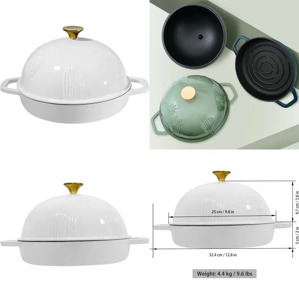 

Эмалированная чугунная голландская печь для хлеба с крышкой для идеального выпечки и улучшенного вкуса