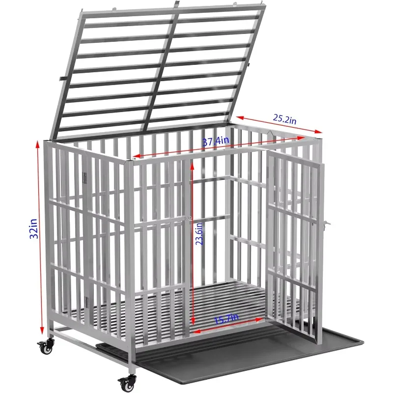 grande-cage-exterieure-robuste-en-acier-inoxydable-pour-chien-chenil-premium-pour-animaux-de-compagnie-avec-caisse-pour-chien-a-motif-solide