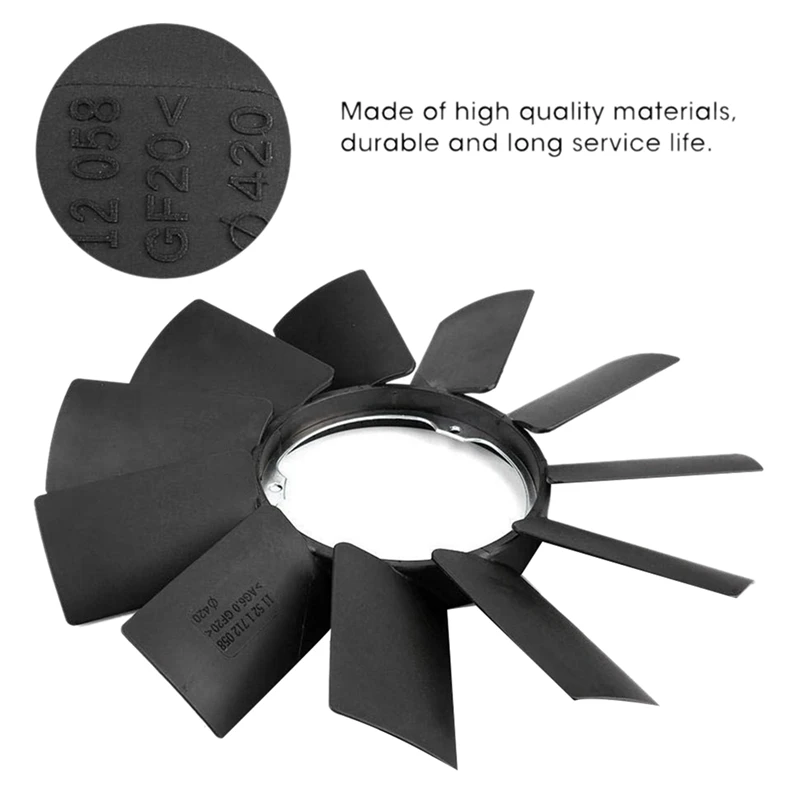 2X Engine Radiator Cooling Fan Blade For BMW Z3 E32 E34 E36 E39 E46 E53 11521712058