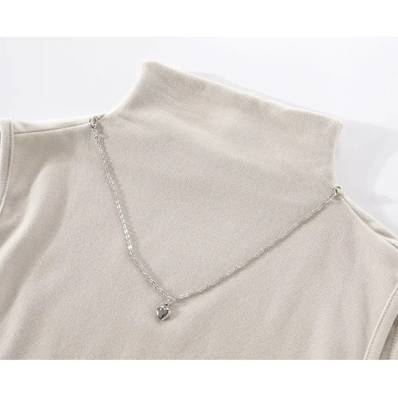 QOERLIN قطعتين ريترو كم طويل قميص مجموعة لخريف شتاء سميكة نحى بلوزة صوف مكتب سيدة أنيقة شيك بلوزة