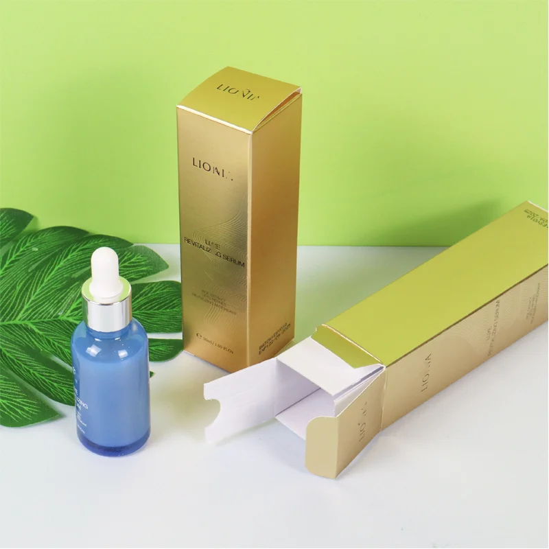 Custom cosmetic makeup brushes gift box serum bottle bamboo essential oil packaging reusable straight tuck skincare lash box