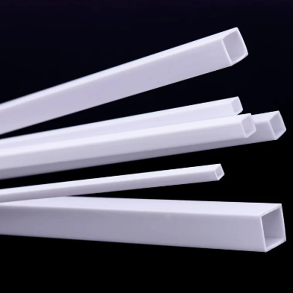 1Pcs ABS Square Tube Dia 3/4/6/8mm DIY Handmade Toy Support Components Internal Insulation Wiring Protection Tube Of Equipment