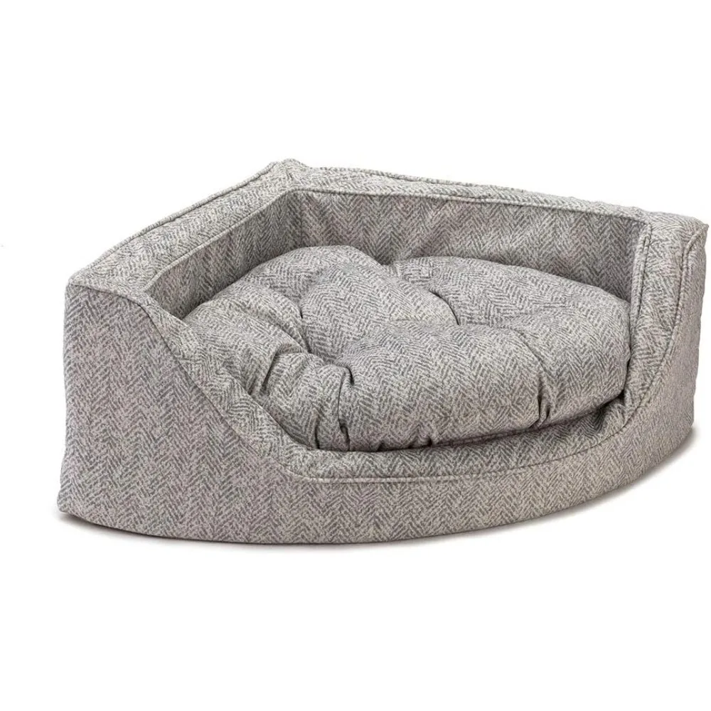 

Luxury Overstuffed Corner Dog Bed, Medium, Palmer Dove