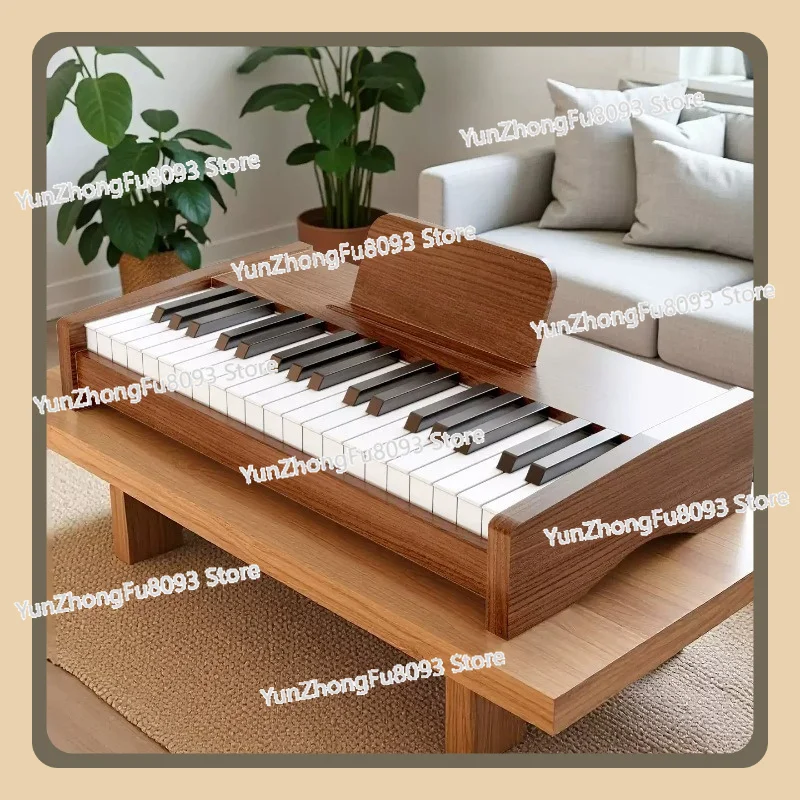 37-Key Children's  Wooden Piano, Children's Beginner Toy Electronic Organ